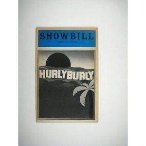 Hurlyburly Showbill June 1984 Sigourney Weaver Cynthia Nixon William Hurt Ivey